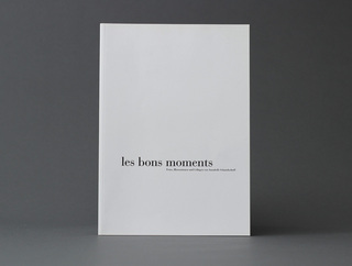 Gestaltung des Katalogs »Les bons moments« 